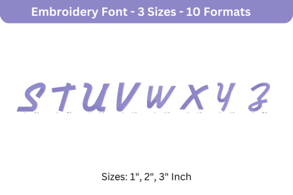 Airstream Font S-Z: Seasonal Embroidery Review