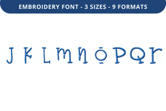 Boo Bear Font Lowercase J to R Review