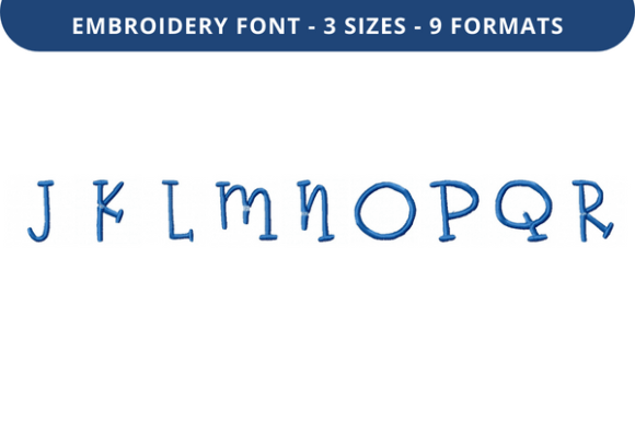 Boo Bear Font Uppercase J to R Review