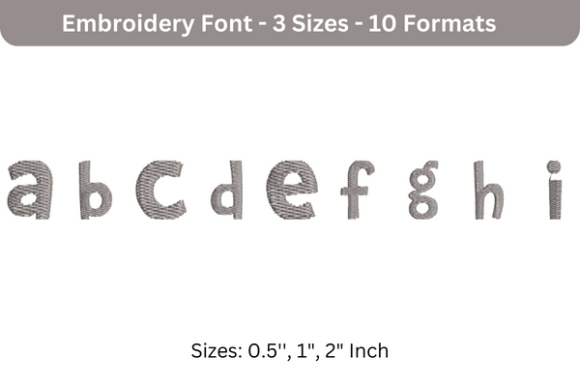 DrSue Font Lowercase a to I: Holiday Embroidery Review