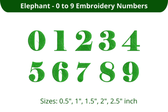 Elephant Font 0-9: A Craft Fair Seller’s Review