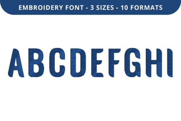Experimunich Font A to I: Elegant Embroidery