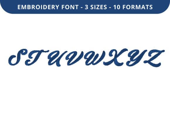 Fonso Font S to Z: Elegant Embroidery for Gifts
