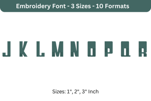 Jeopardy Font J to R: Holiday Embroidery Review