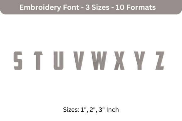 Major American Font S to Z: Embroidery Review
