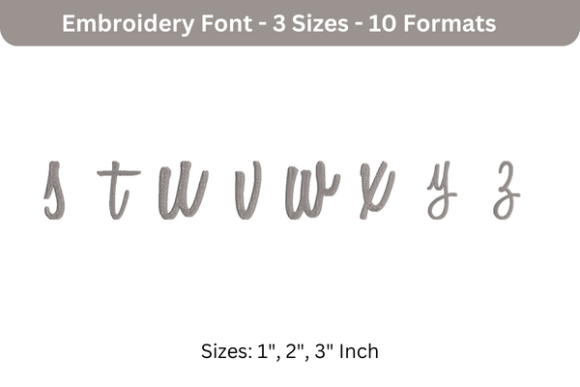 Sweet Bee Font Lowercase S to Z Review