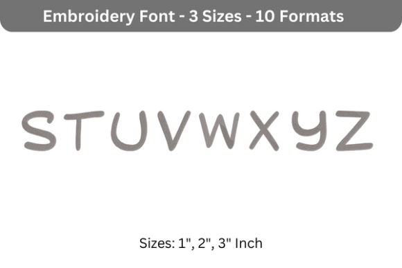 Toon Time Font S to Z: A Holiday Embroidery Review