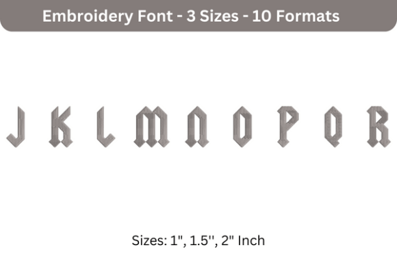 Yeller Font J to R: A Seasonal Embroidery Review
